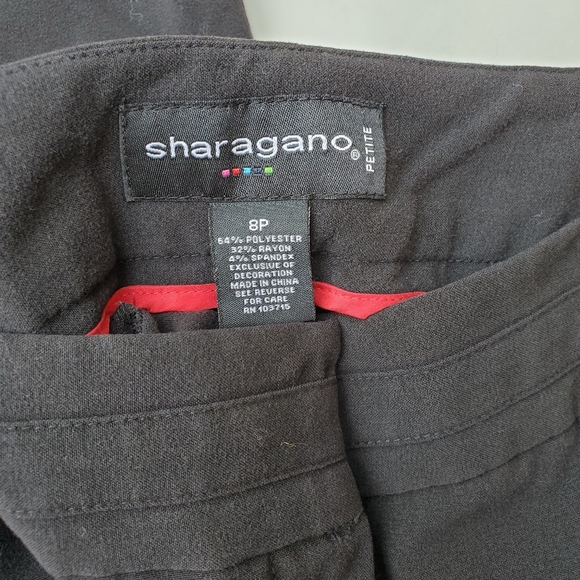 Sharagano black pants size 8P - Picture 4 of 5